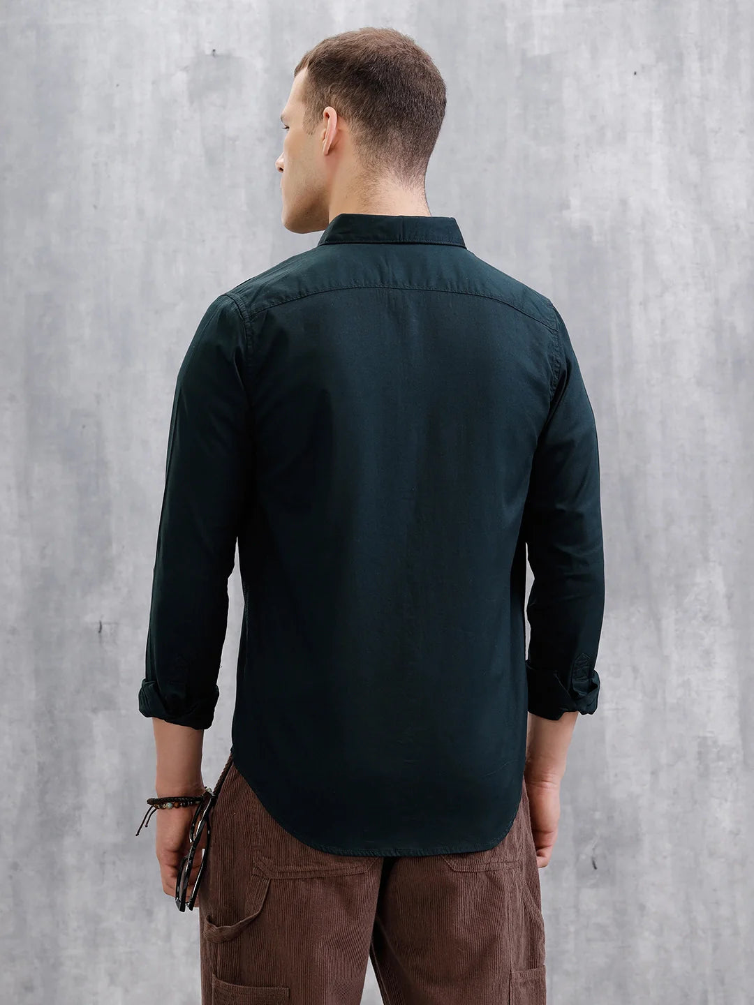 Double Pocket Regular Fit Shirt | Dark Blue