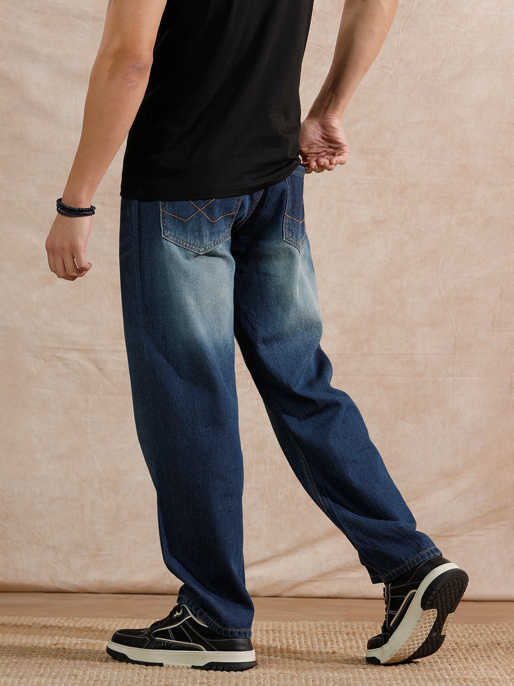 Casual Loose Fit Jeans | Dark Stone