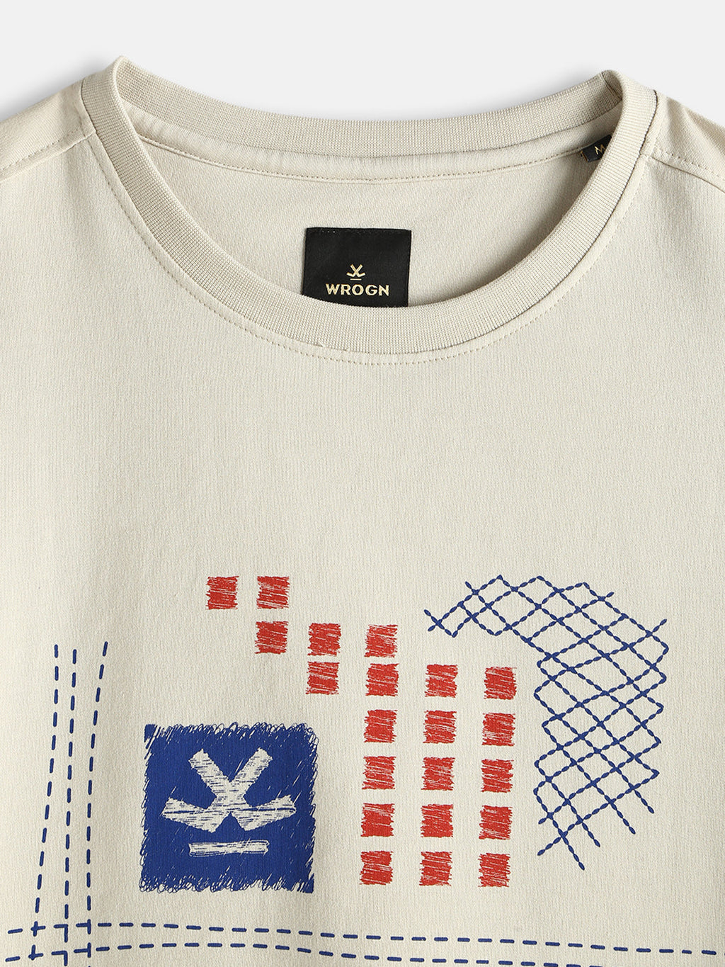 Casual Printed T-Shirt | Beige