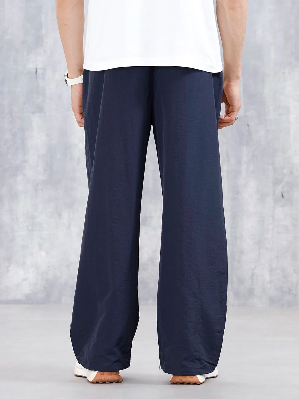 Men's Causal Oversized Fit Sport Look Jogger  | Navy Blue