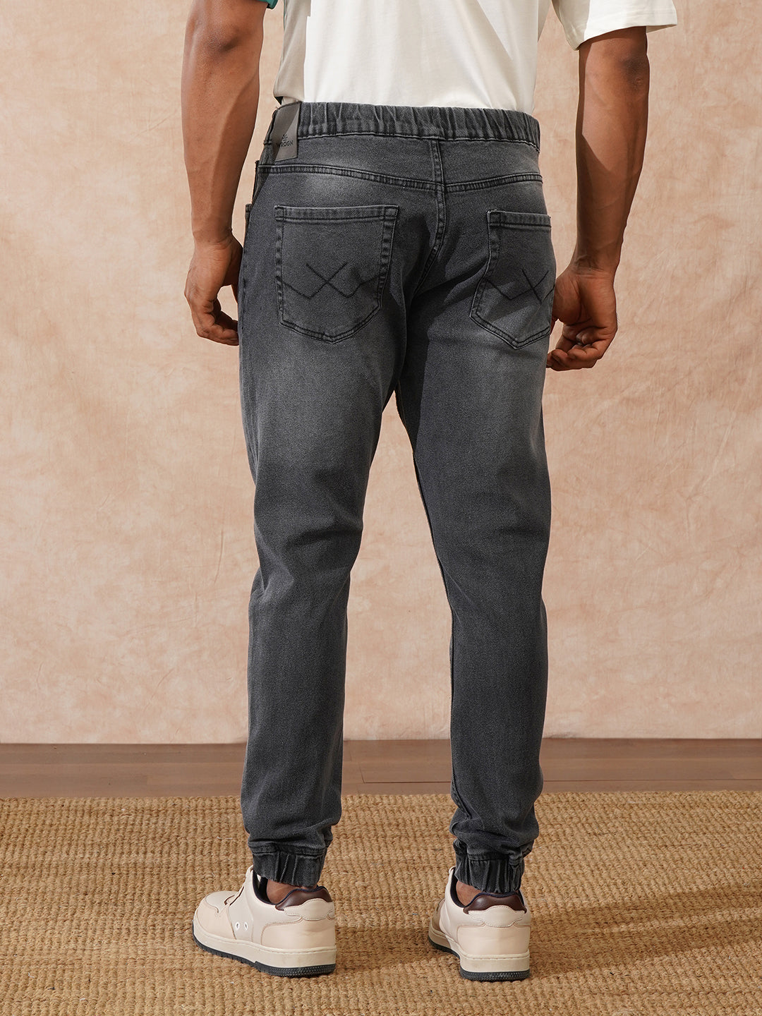 Faded Denim Jogger | Dark Grey