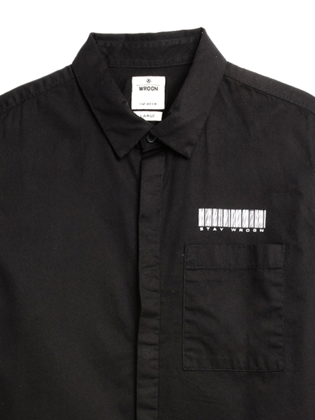 Classic Black Barcode Printed Shirt