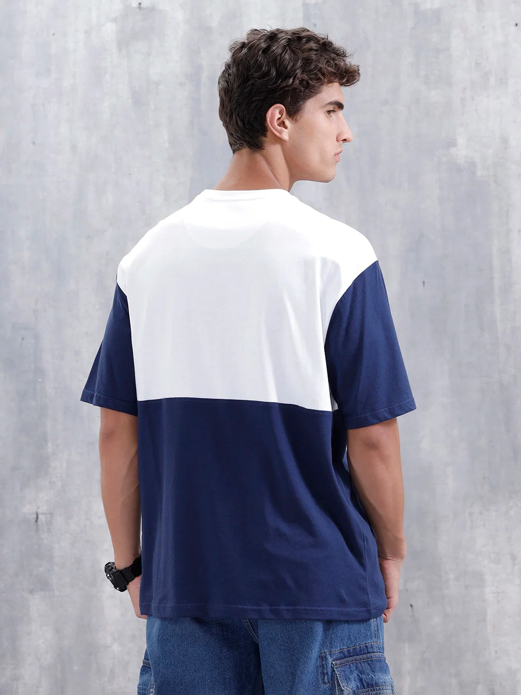 Casual Men Sporty Look Oversized Fit Tee With Print | White