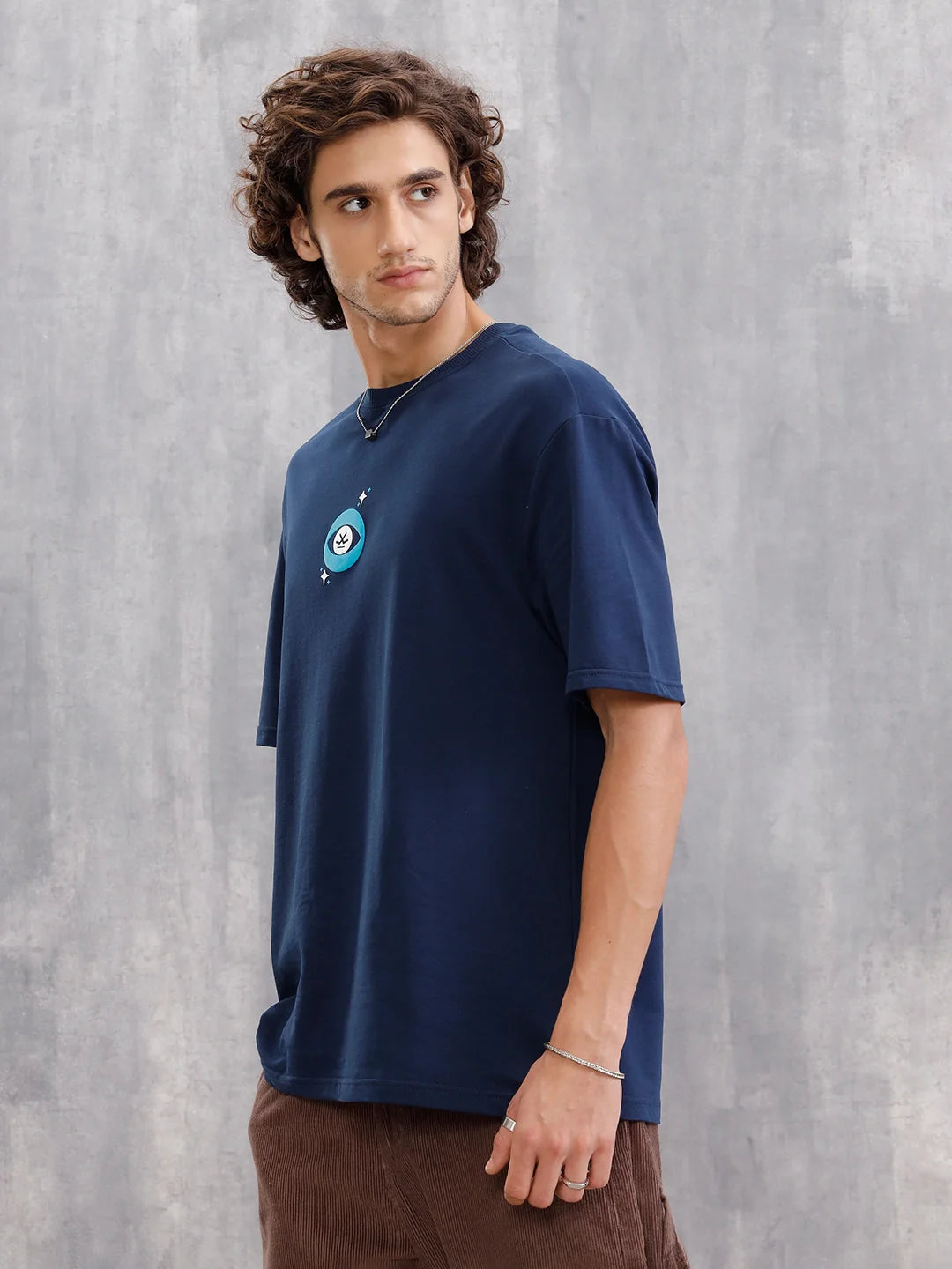 Zen Inspired Oversized Nomad Edition Graphic T-Shirt  |  Blue