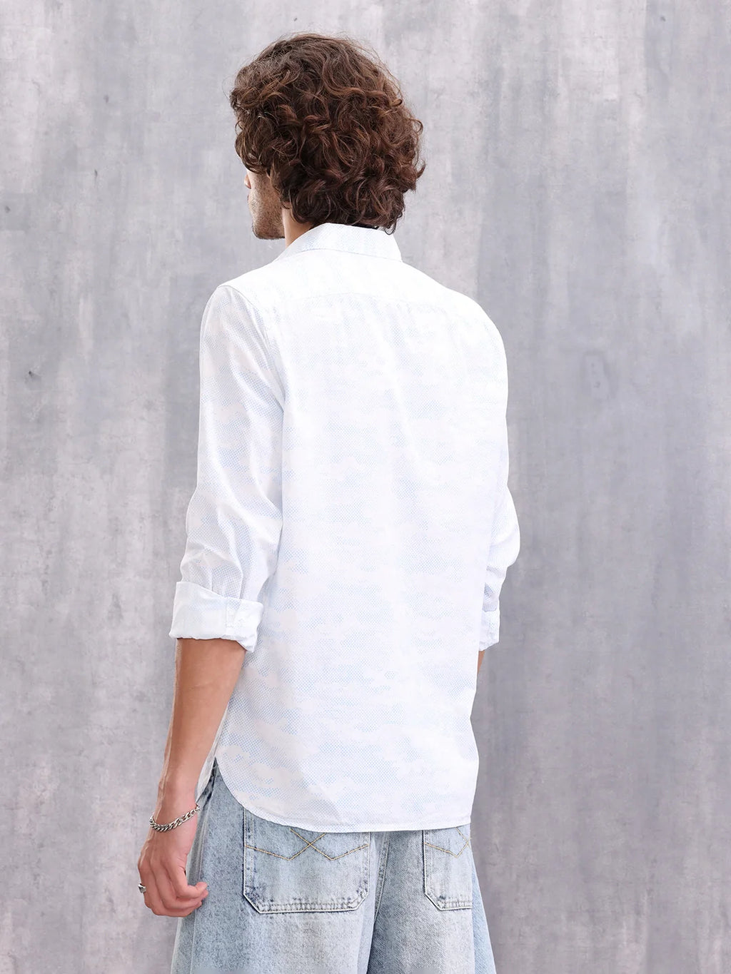 Cotton Full Sleeve Aop Shirt | Blue