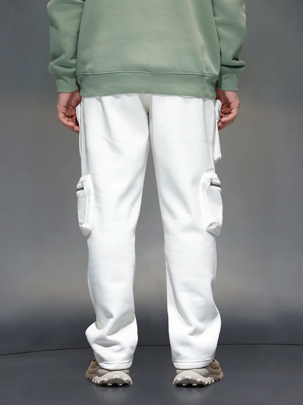 Men's Straight Fit 3D Pocket Cargo  |  Off White