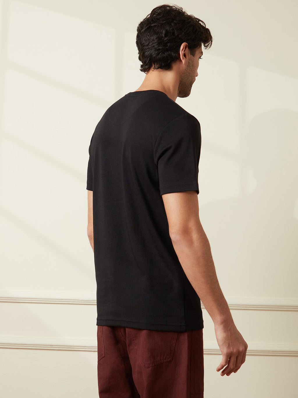 Embroidered Slim Fit T-Shirt | Black