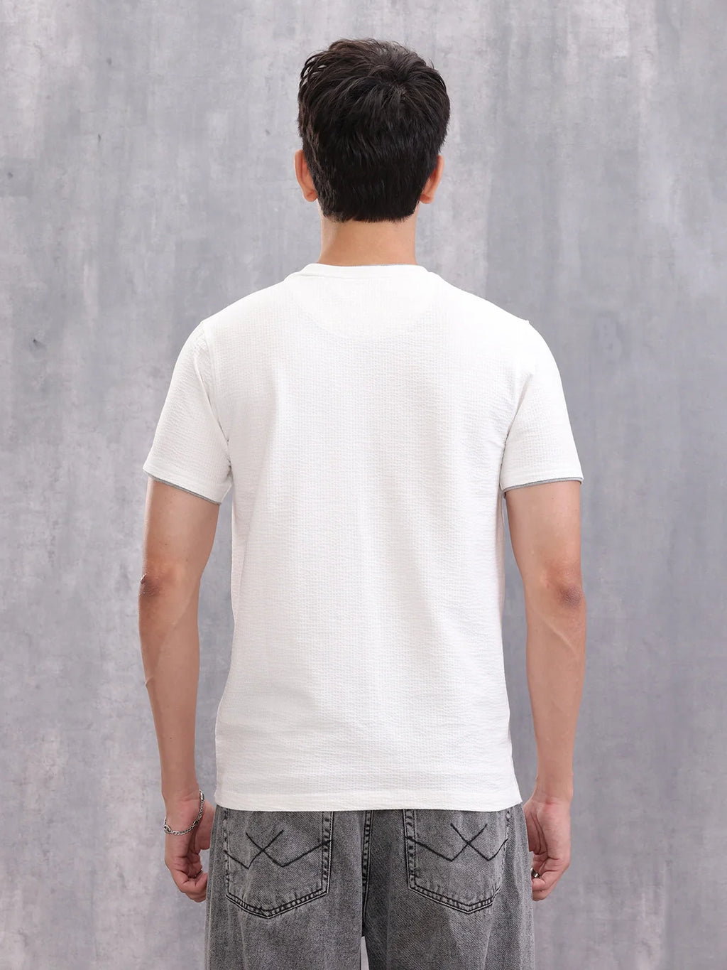 Solid Slim Fit T-Shirt | White