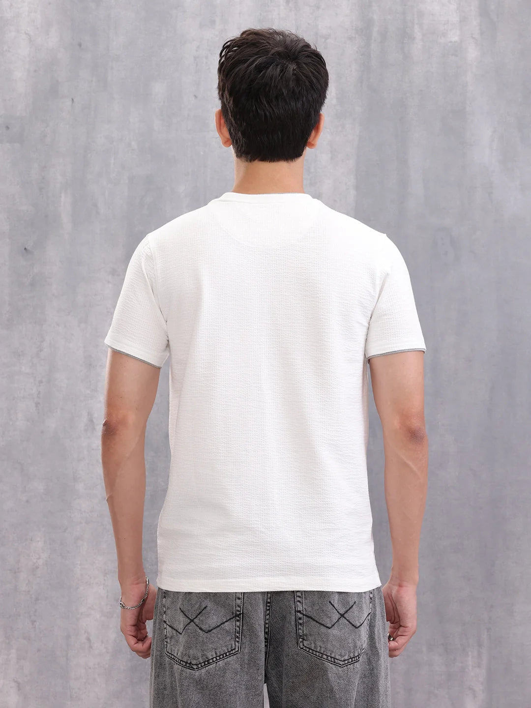 Solid Slim Fit T-Shirt | White
