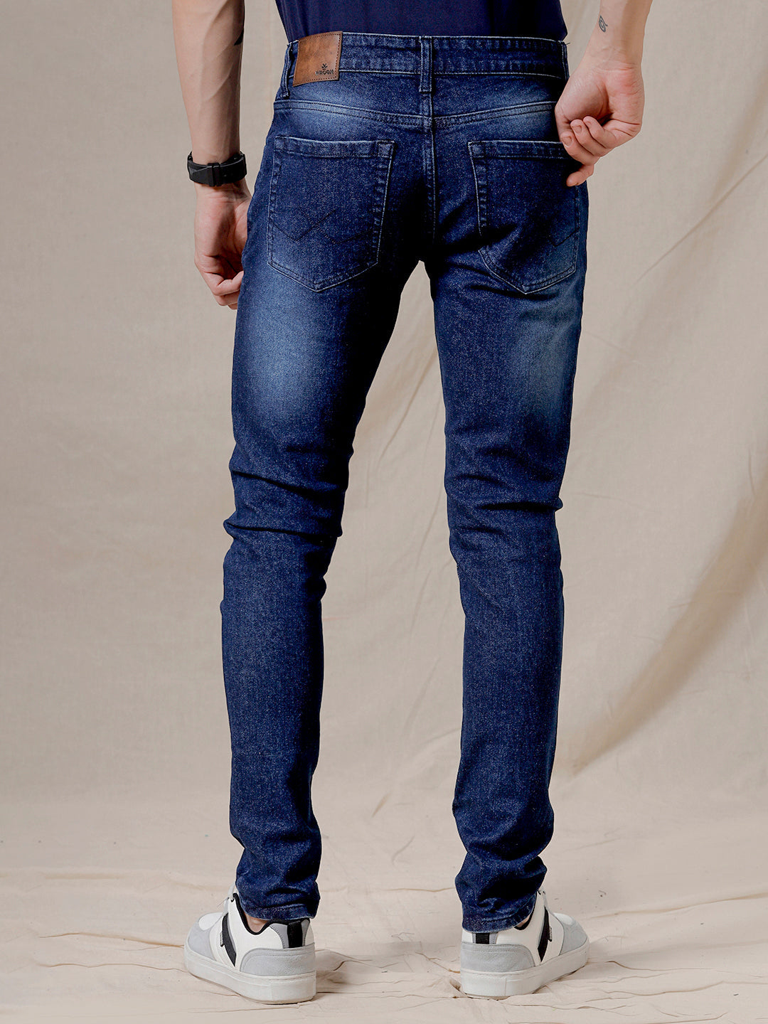 Blue Fade Tapered Jeans