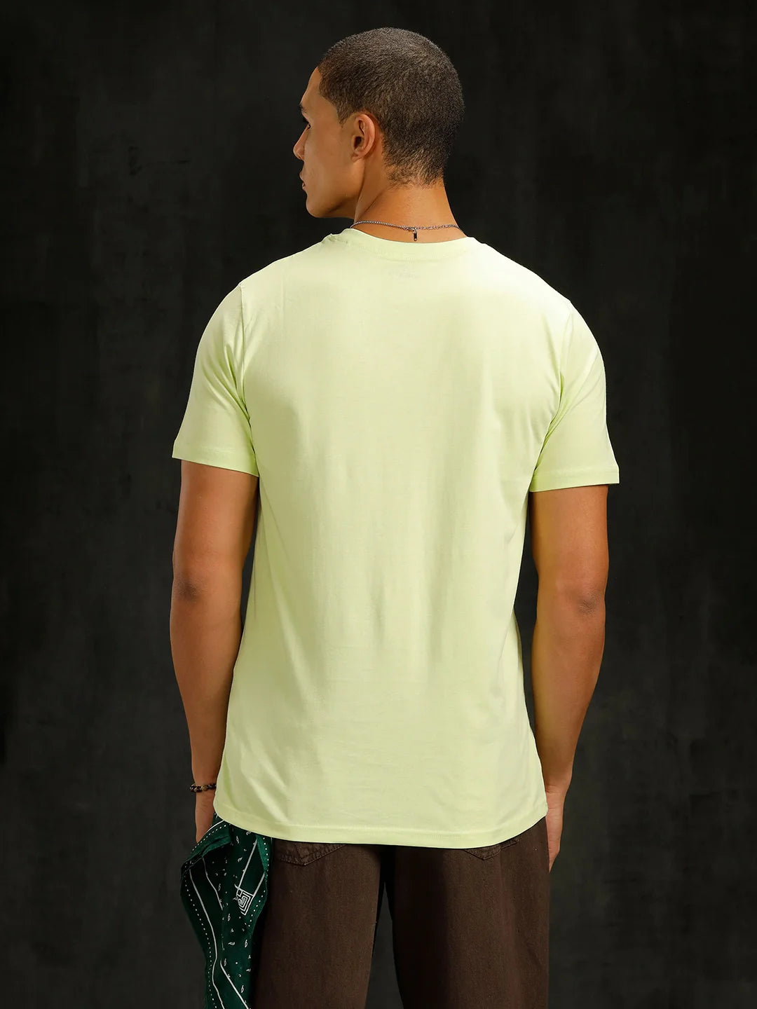 Logo Placement Printed T-Shirt | Green
