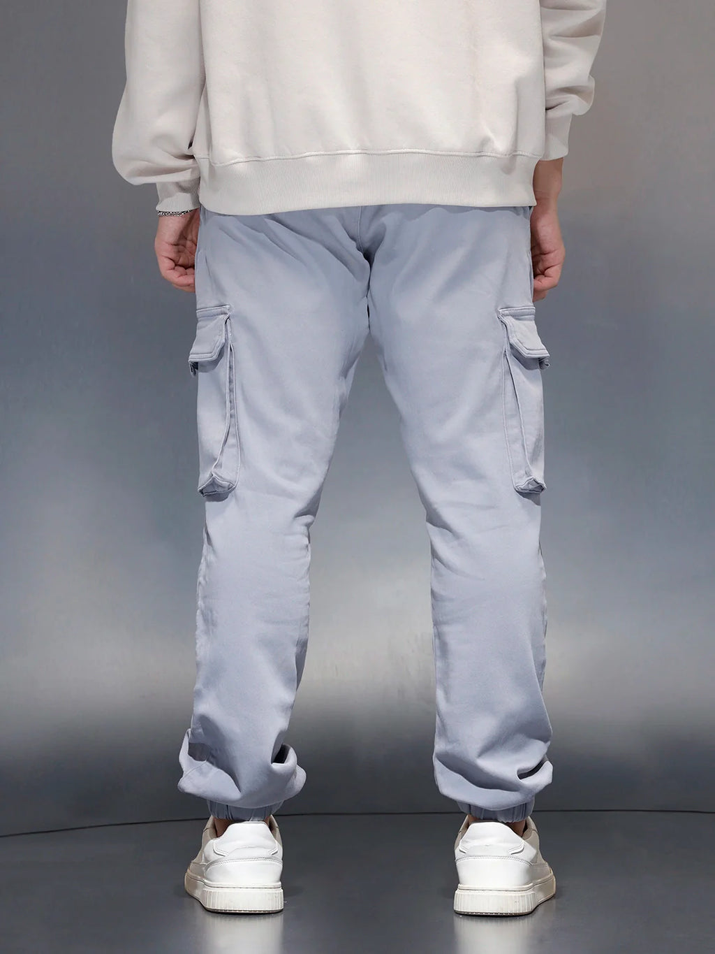 Men's Straight fit jogger with utility pocket  | Blue