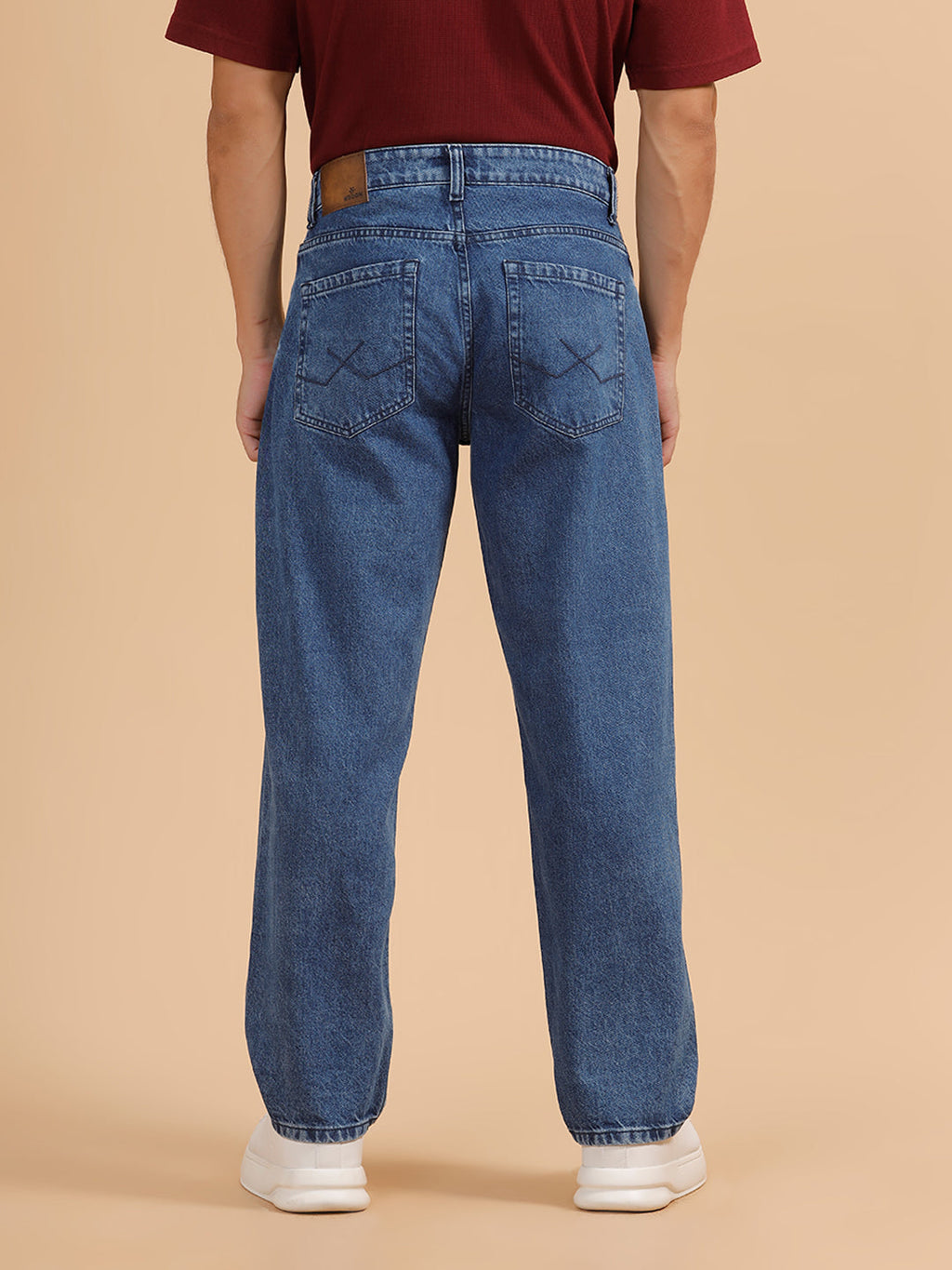 Casual Loose Fit Jeans | Light Blue