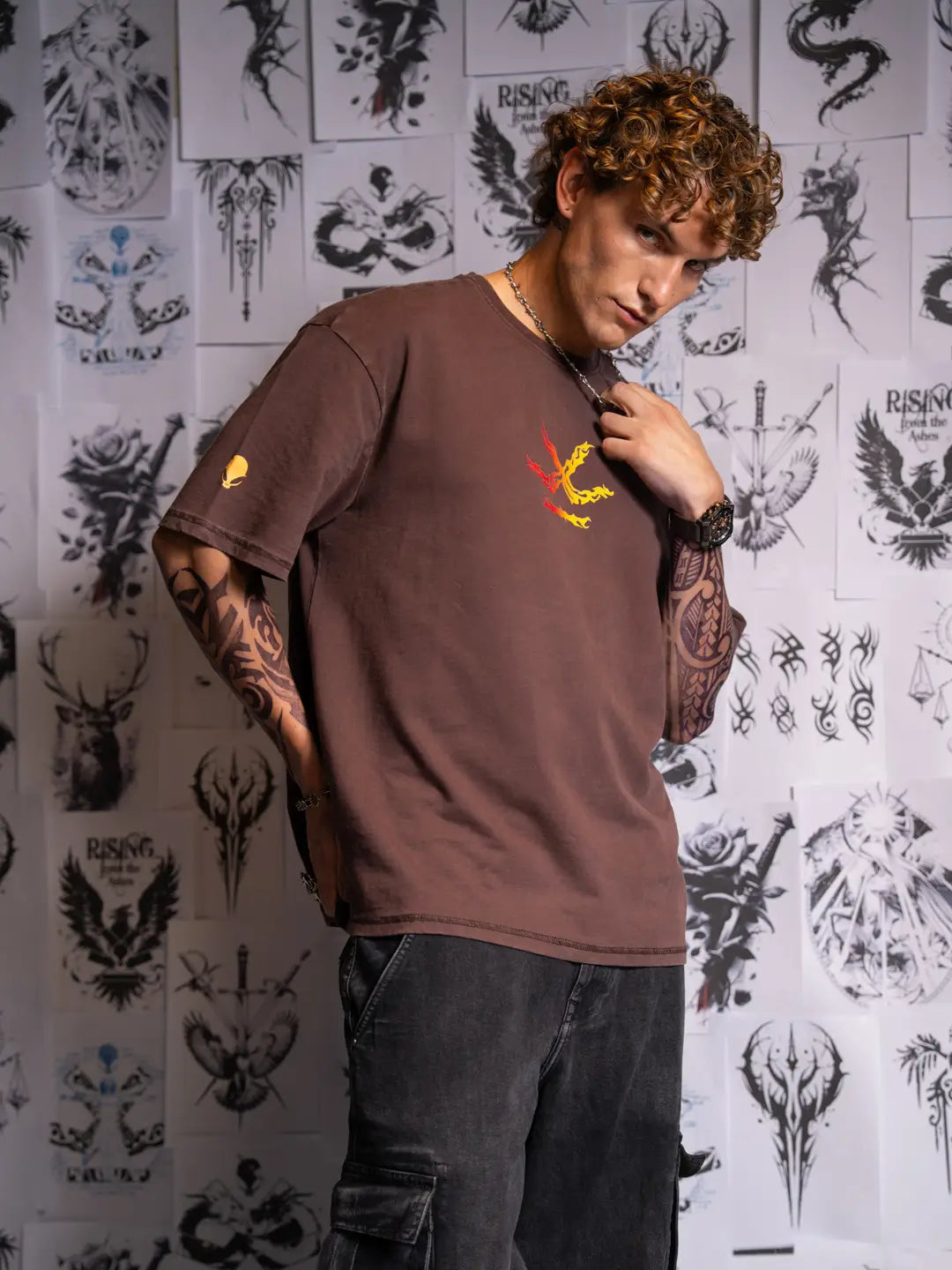 Wrogn X Aliens - Flame Kissed Skull | Brown