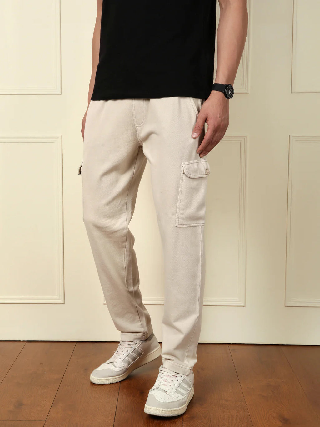 Acid Washed Jogger | Beige