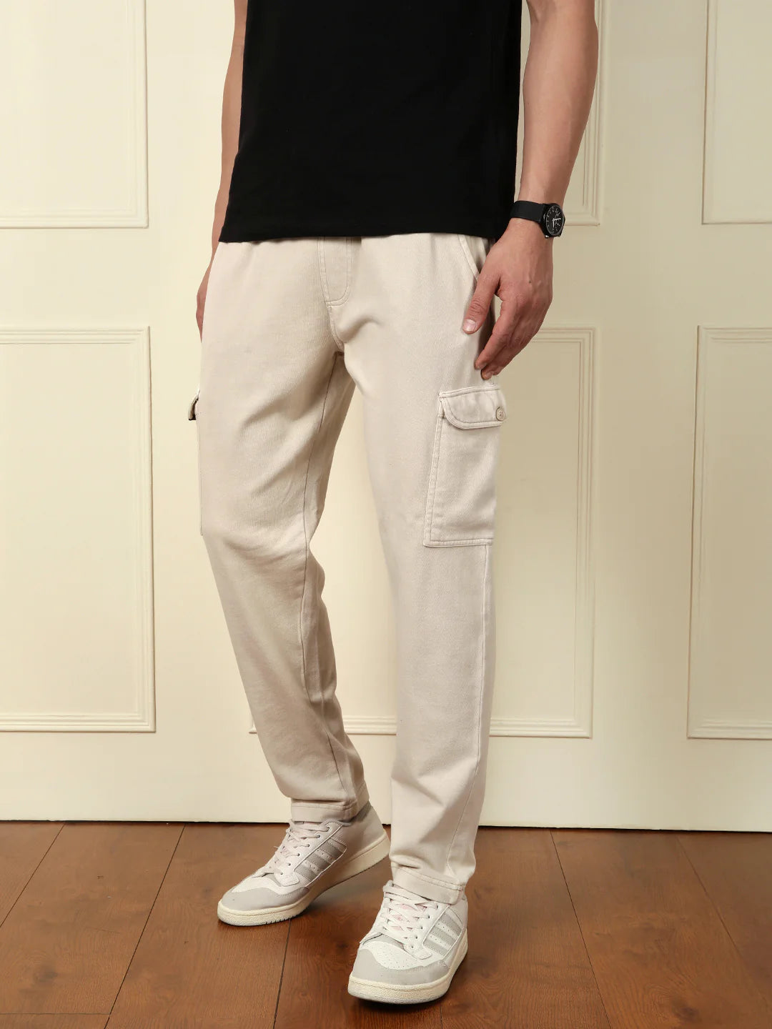 Acid Washed Jogger | Beige