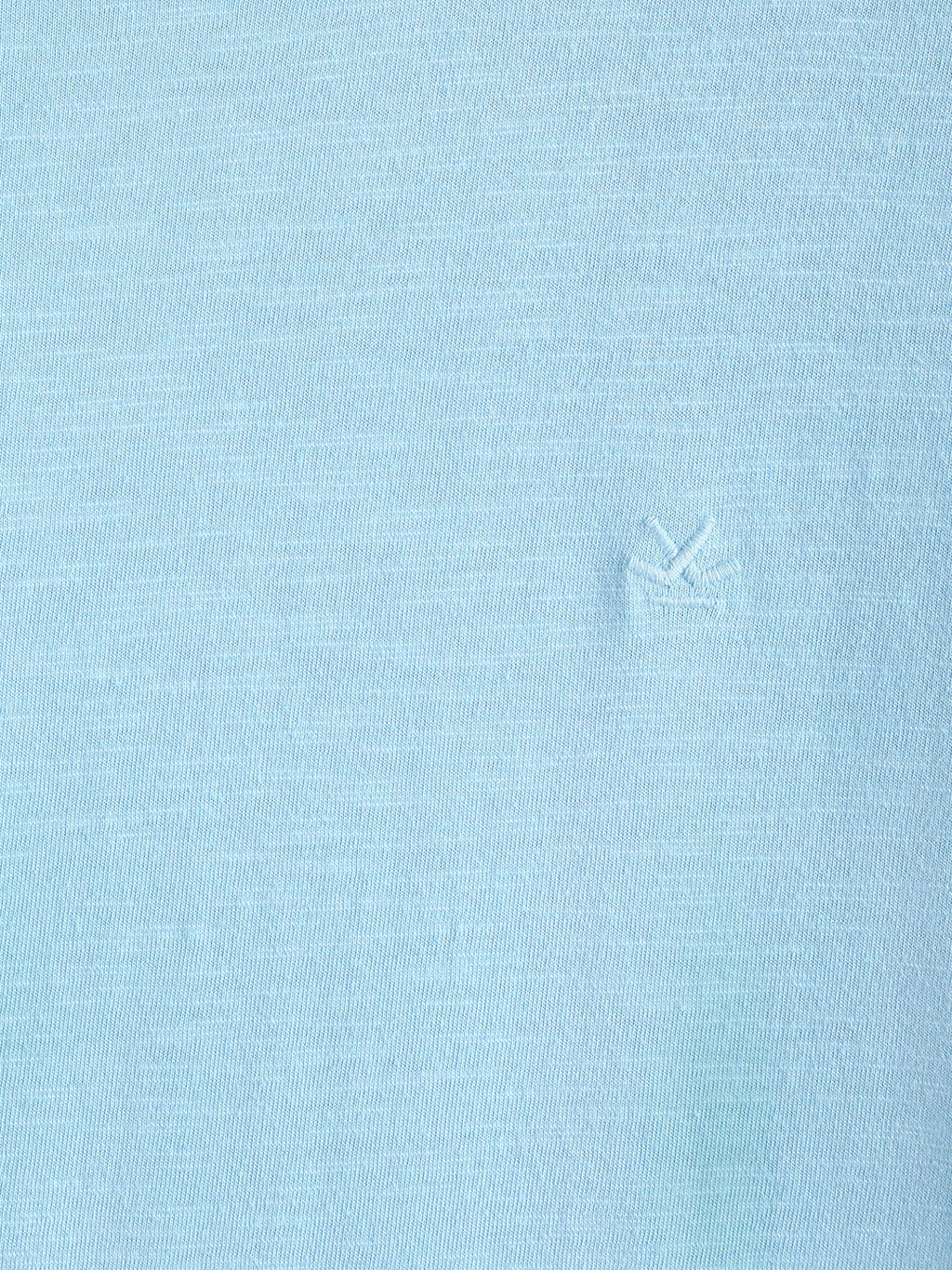 Raw Edged Blue Crew Neck T-Shirt