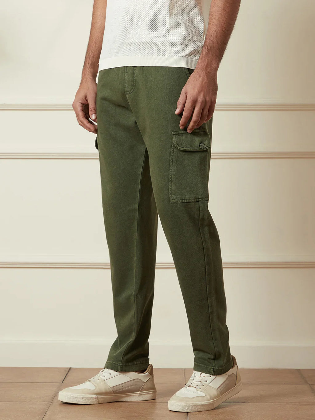 Acid Washed Jogger | Olive