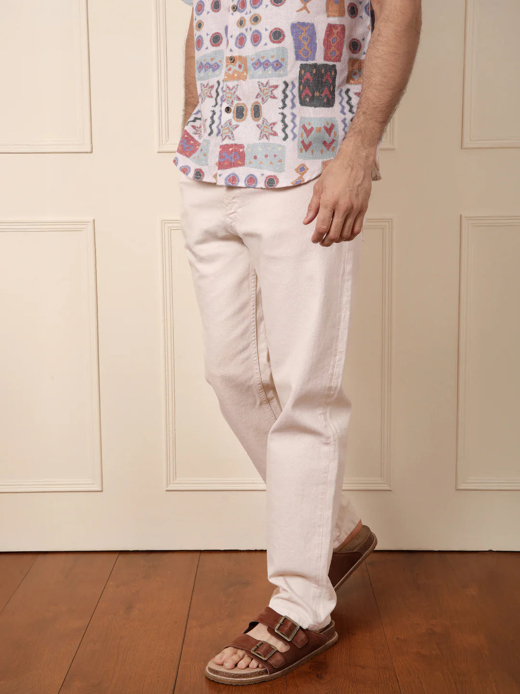 Casual Anti Fit Jeans | Beige