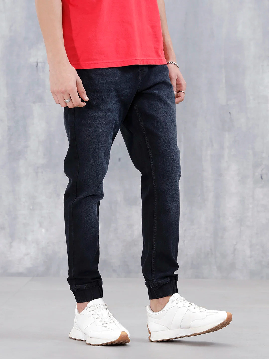 Men's Casual Jogger Fit Jeans  | Dark Grey