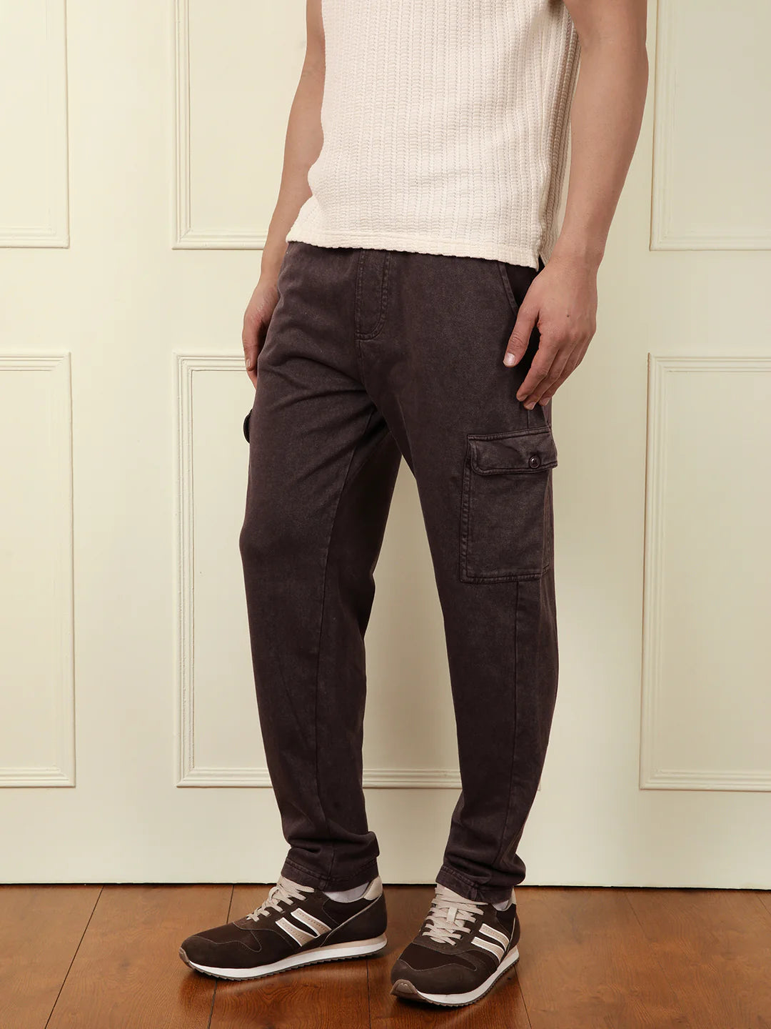 Acid Washed Jogger | Dark Brown