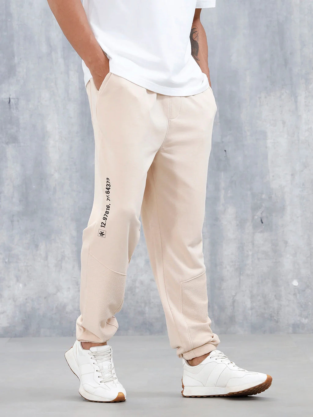 Men's Casual Relaxed Fit Knit Jogger | Beige