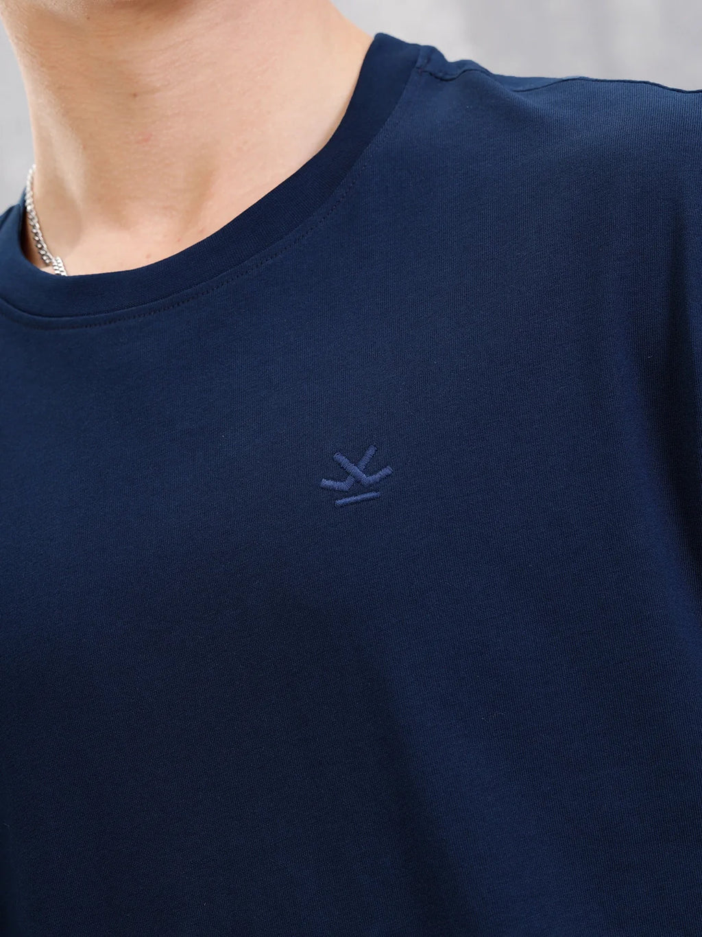 Solid Oversized T-Shirt | Blue