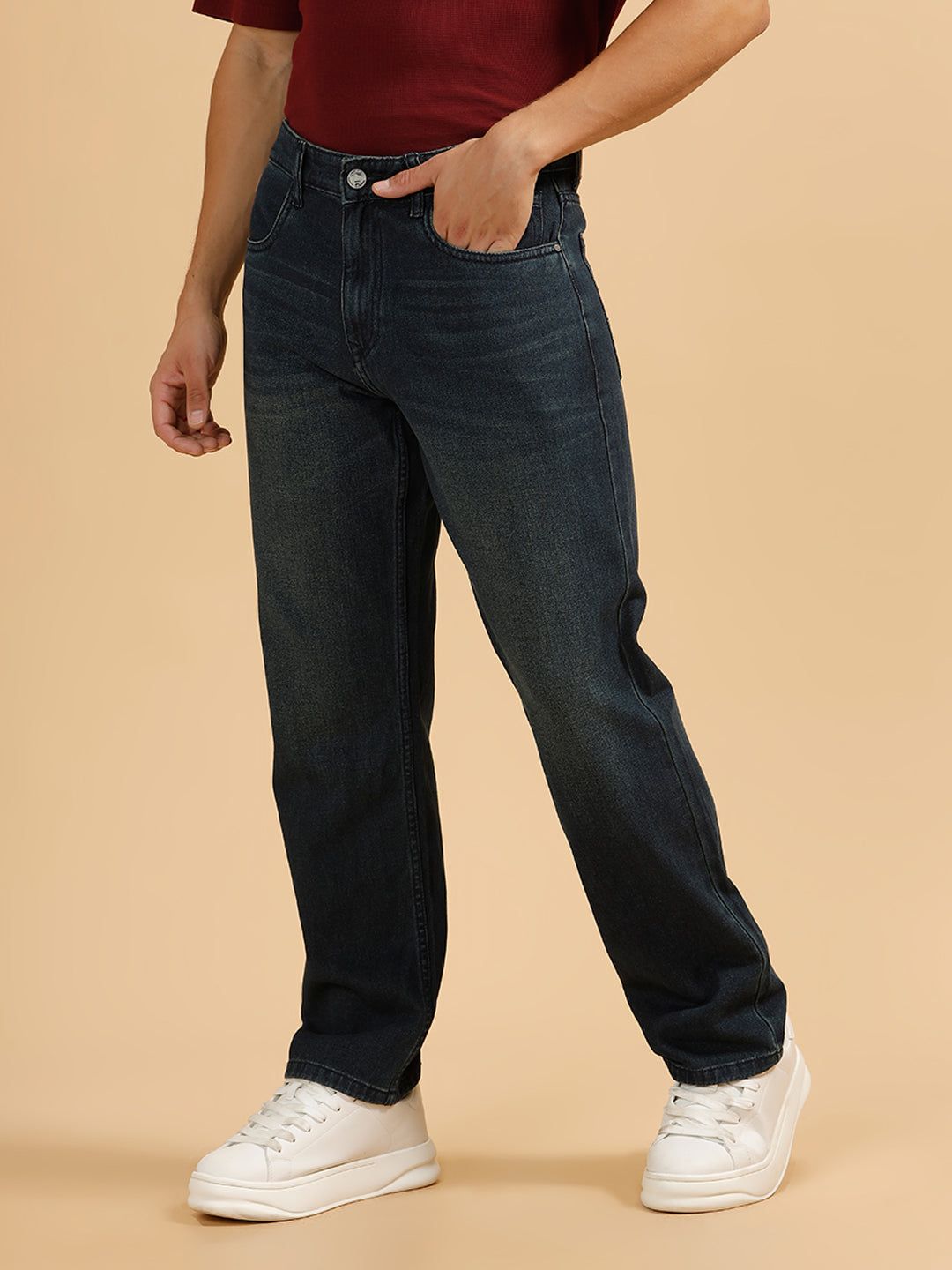 Casual Anti Fit Jeans | Dark Blue