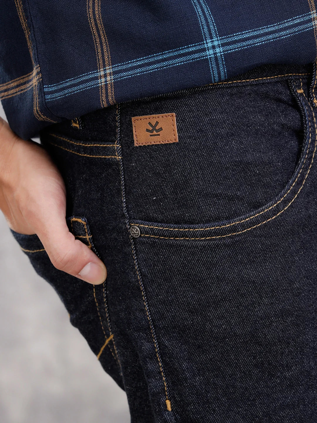 Classic Dk Blue Rinse Wash Jeans | Blue