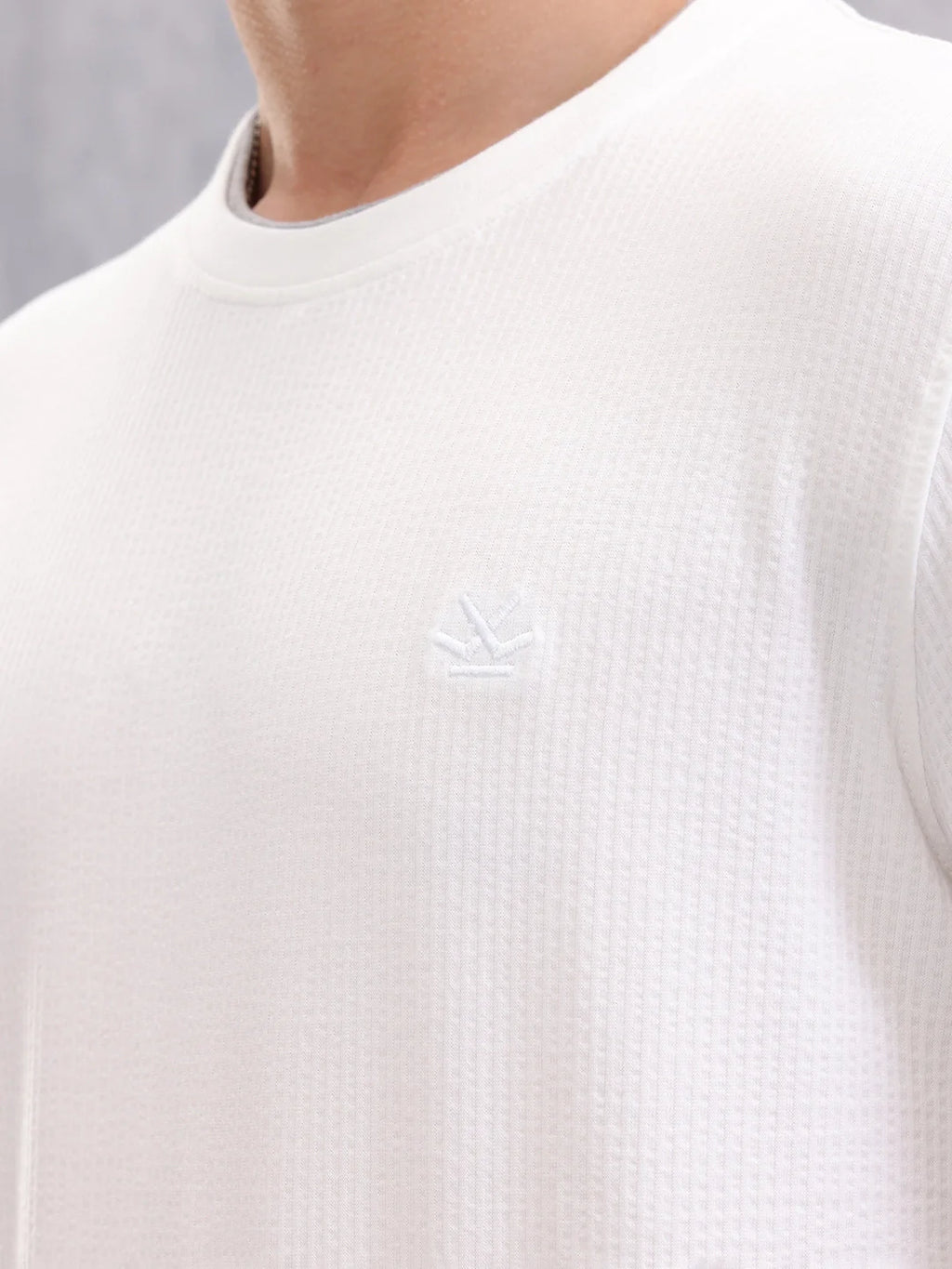 Solid Slim Fit T-Shirt | White