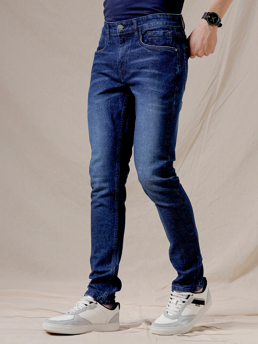 Blue Fade Tapered Jeans