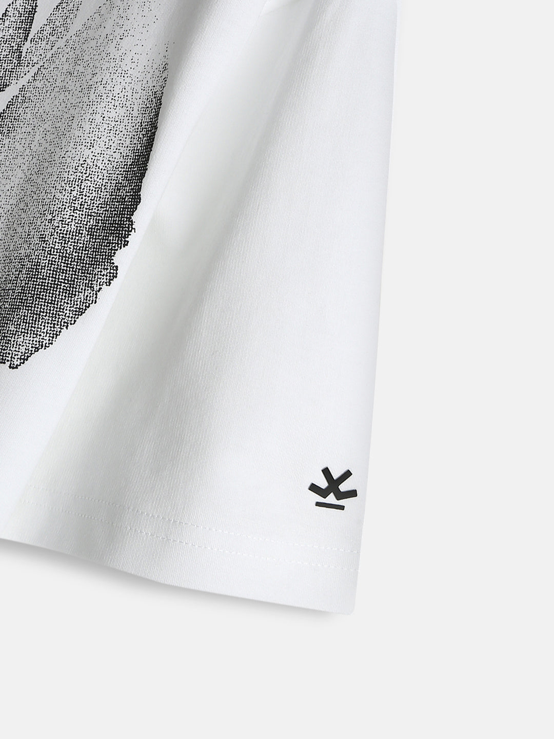 Heavy GSM Watercolour Floral Printed T-Shirt | White