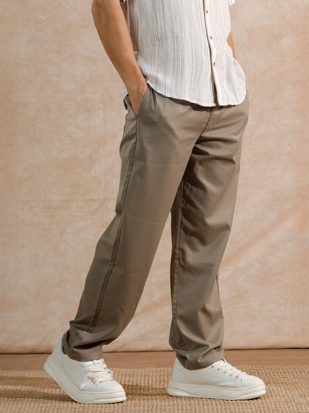 Casual Loose Fit Trouser  | Khaki
