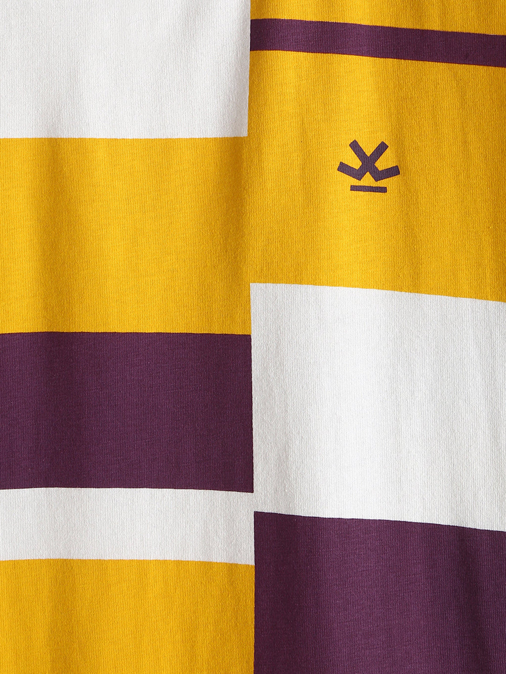 Casual Stripes Oversized Fit T-Shirt | Yellow