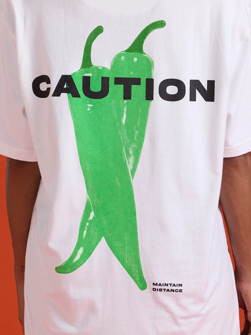 Men’s Oversized Graphic Printed Tee | White