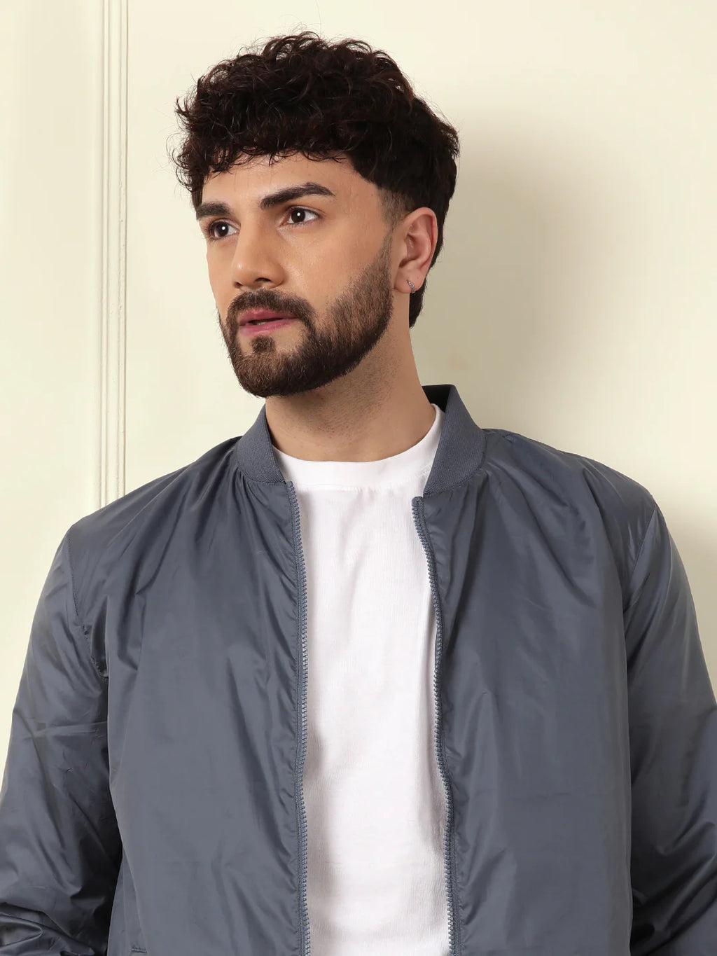 Classic Nylon Bomber Jacket