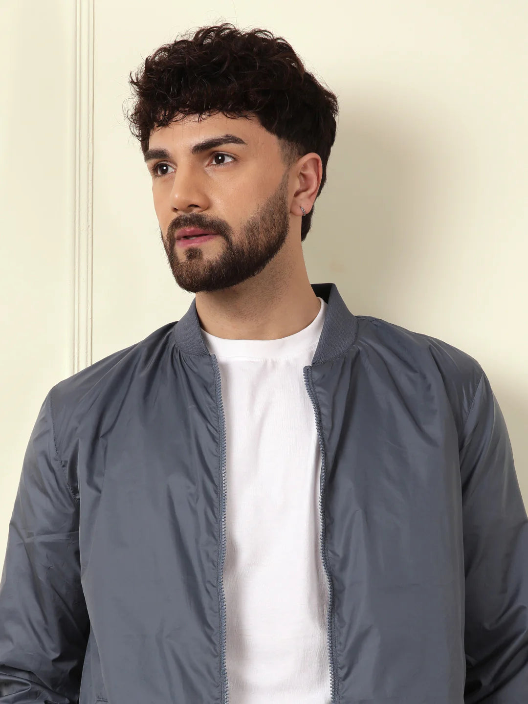 Classic Nylon Bomber Jacket