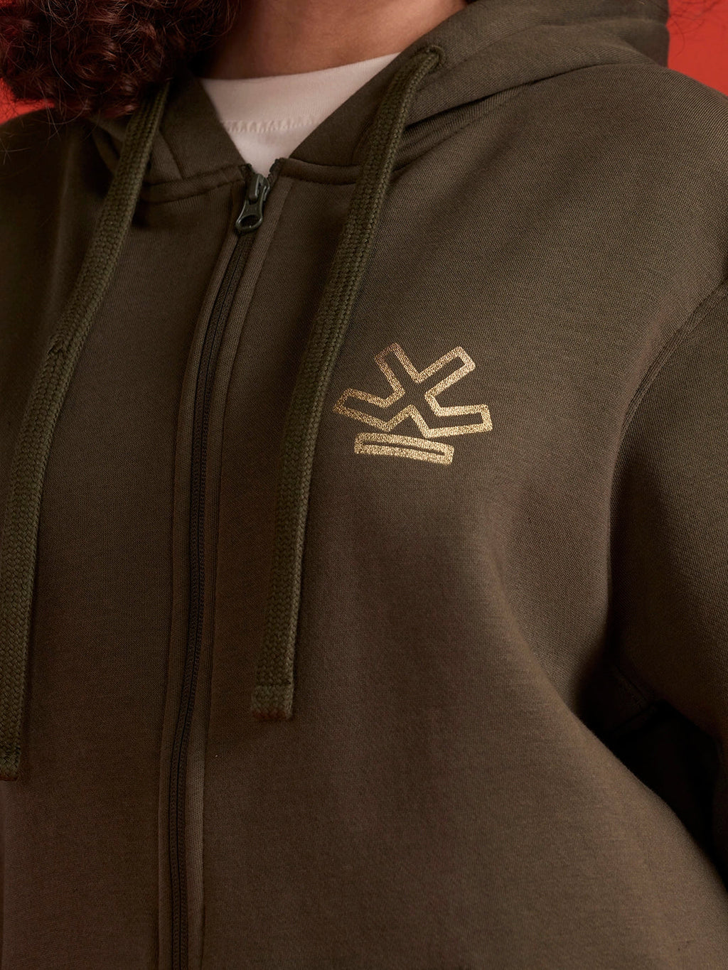 All-Day Casual Comfort Fit Hooded Sweatshirt | Olive