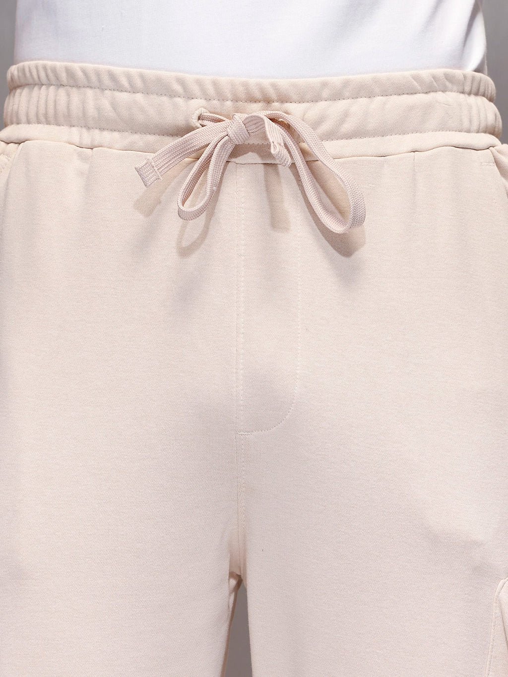 Men’s Straight Fit Cargo Joggers | Beige