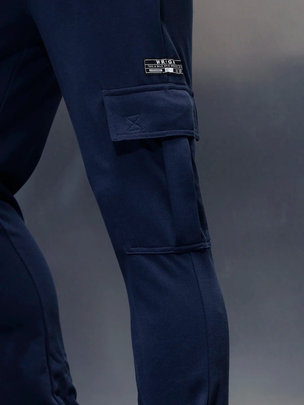 Men's casual straight fit knitted jogger | Navy Blue