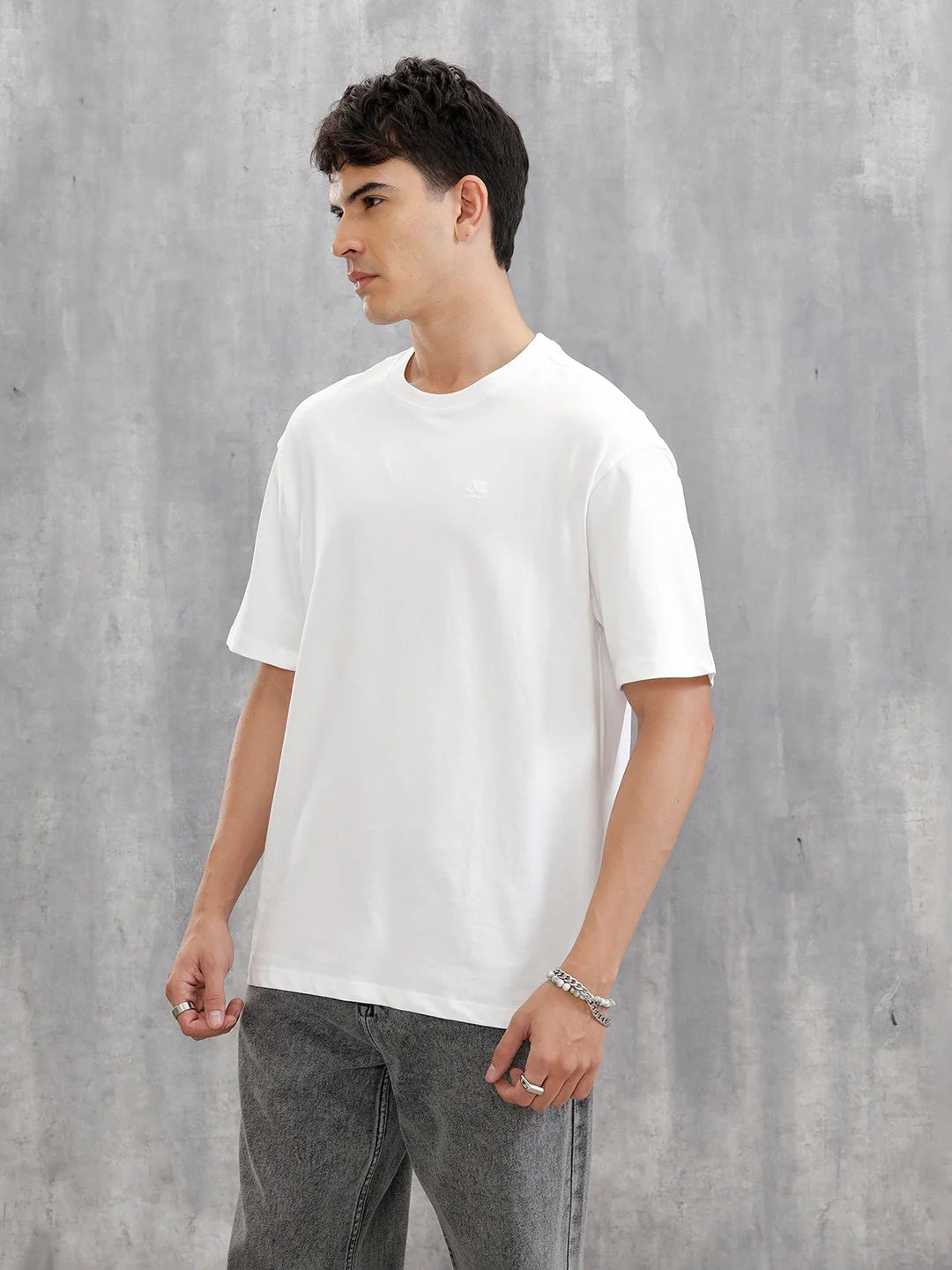 Solid Oversized T-Shirt | White
