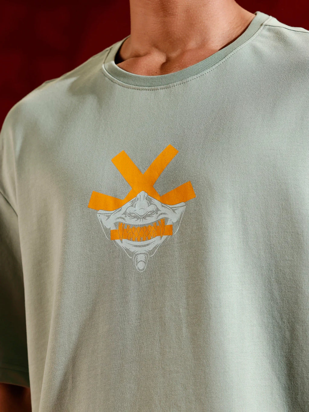 Wrogn Graphic Printed Oversized Fit T-Shirt | Green