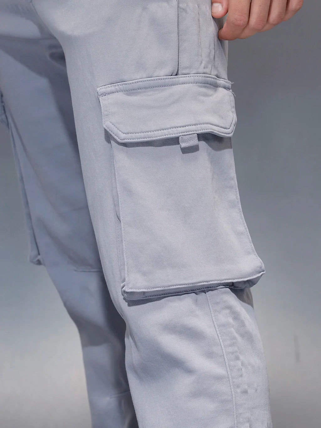 Men's Straight fit jogger with utility pocket  | Blue