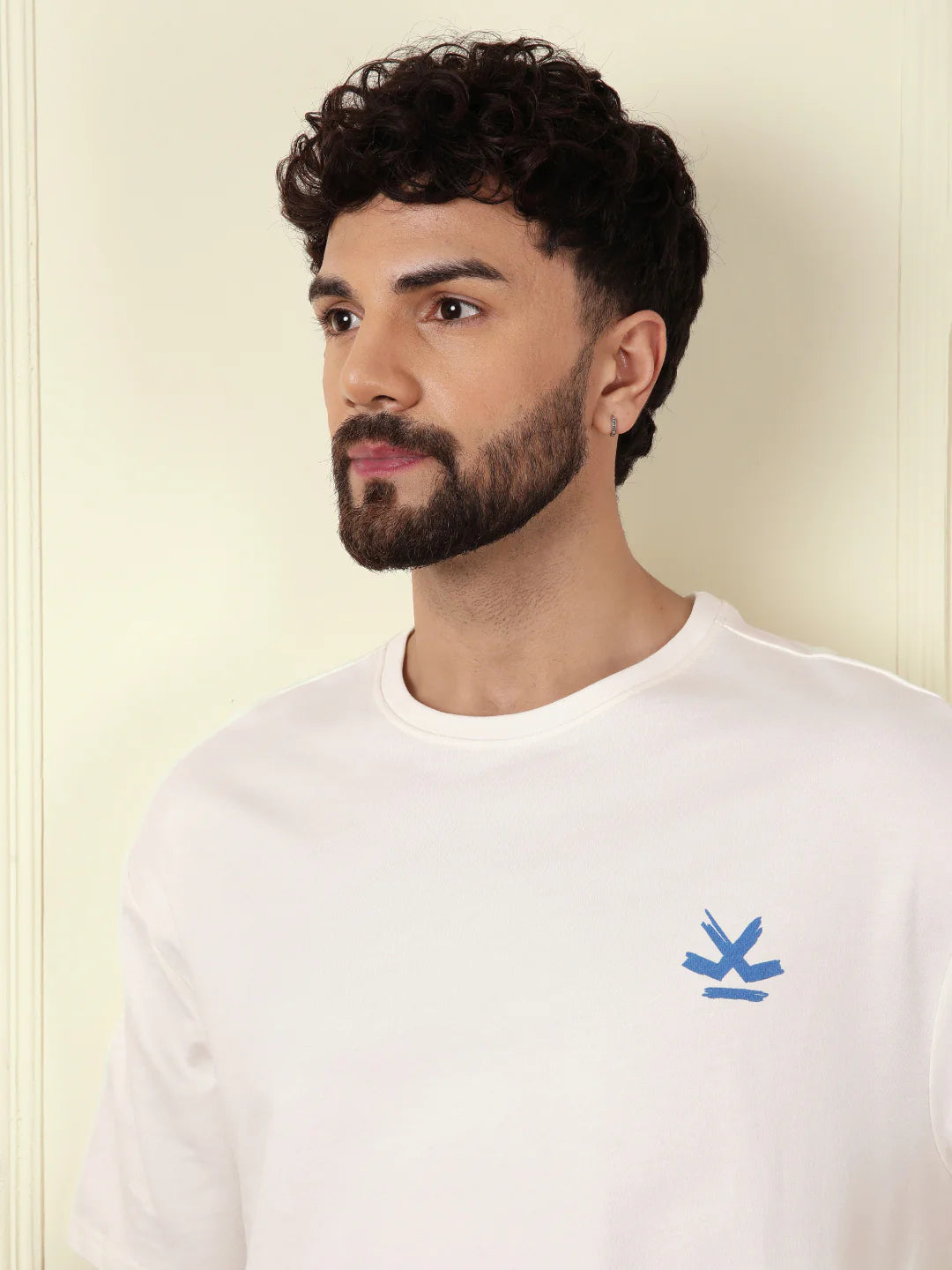 Heavy GSM Printed Picasso T-Shirt | Off White