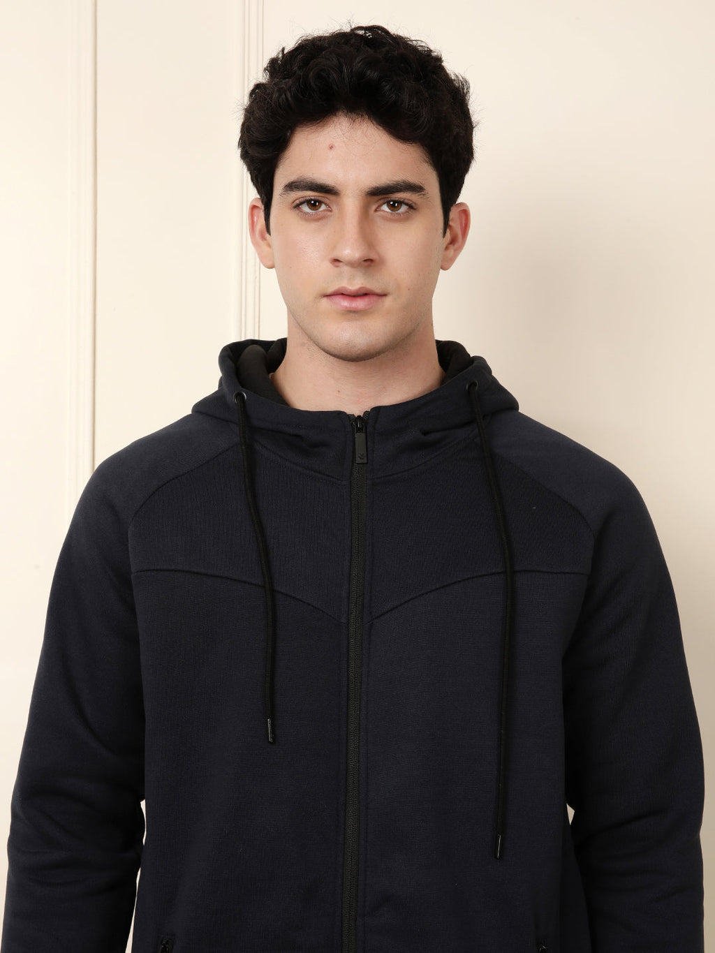 Bold Black Hooded Sweatshirt