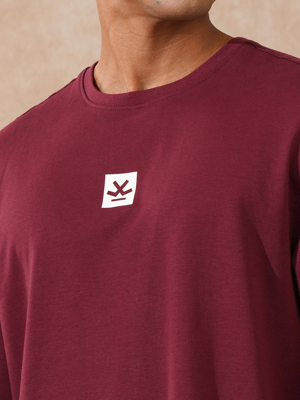 Solid 3/4th Sleeve T-Shirt | Maroon
