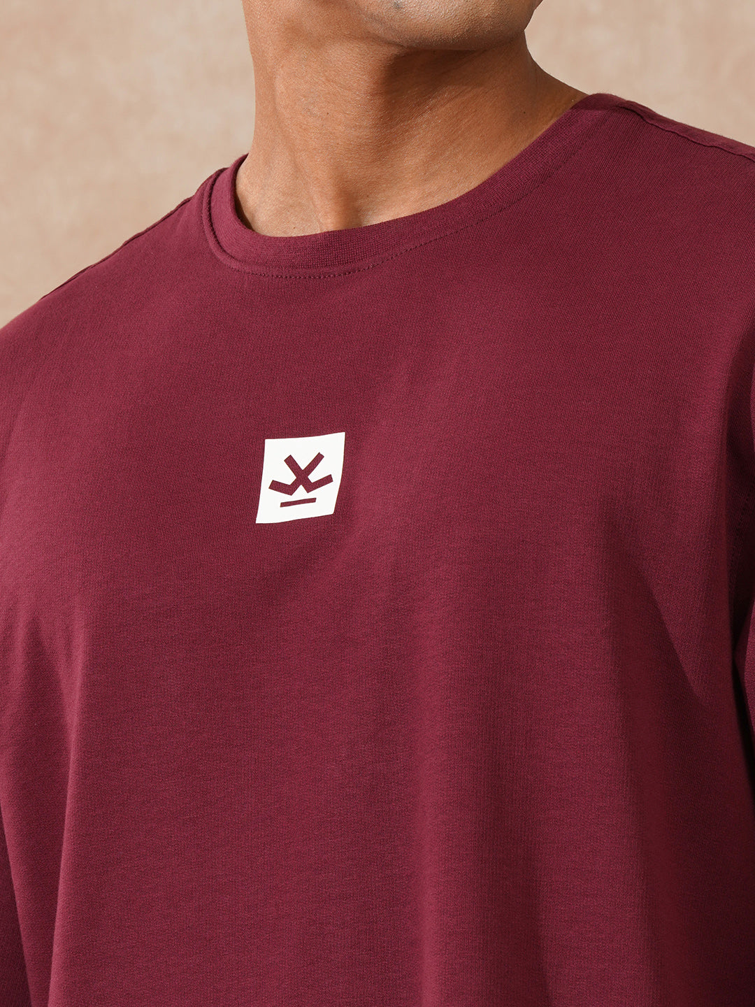 Solid 3/4th Sleeve T-Shirt | Maroon