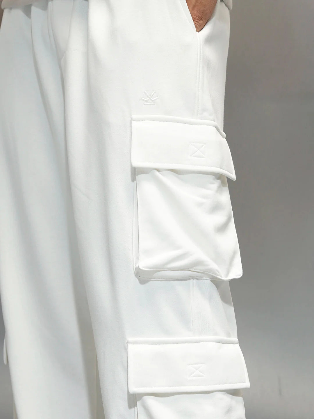 Casual Utility Pocket Joggers for Men | Off White