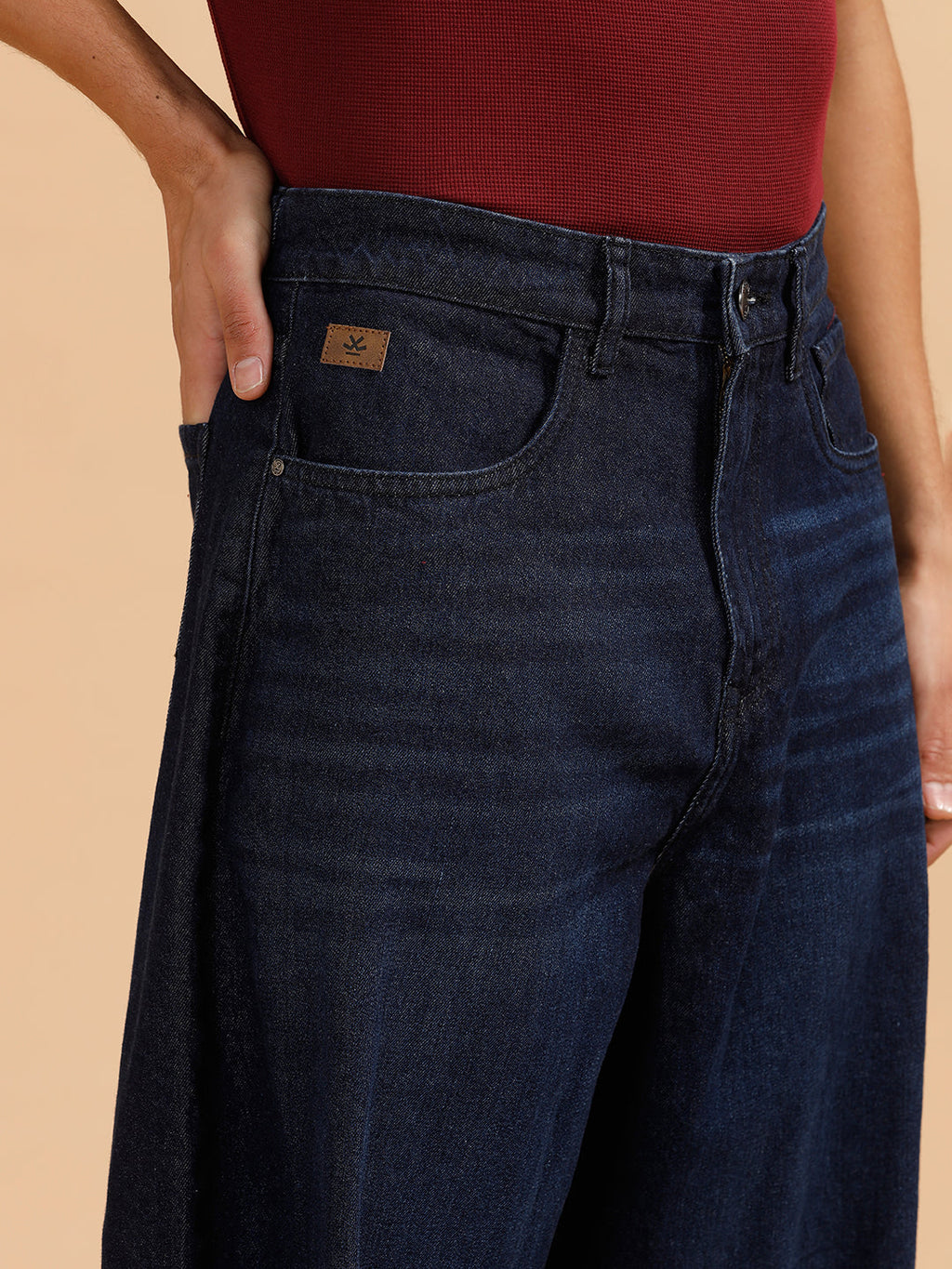 Casual Baggy Fit Jeans | Dark Blue