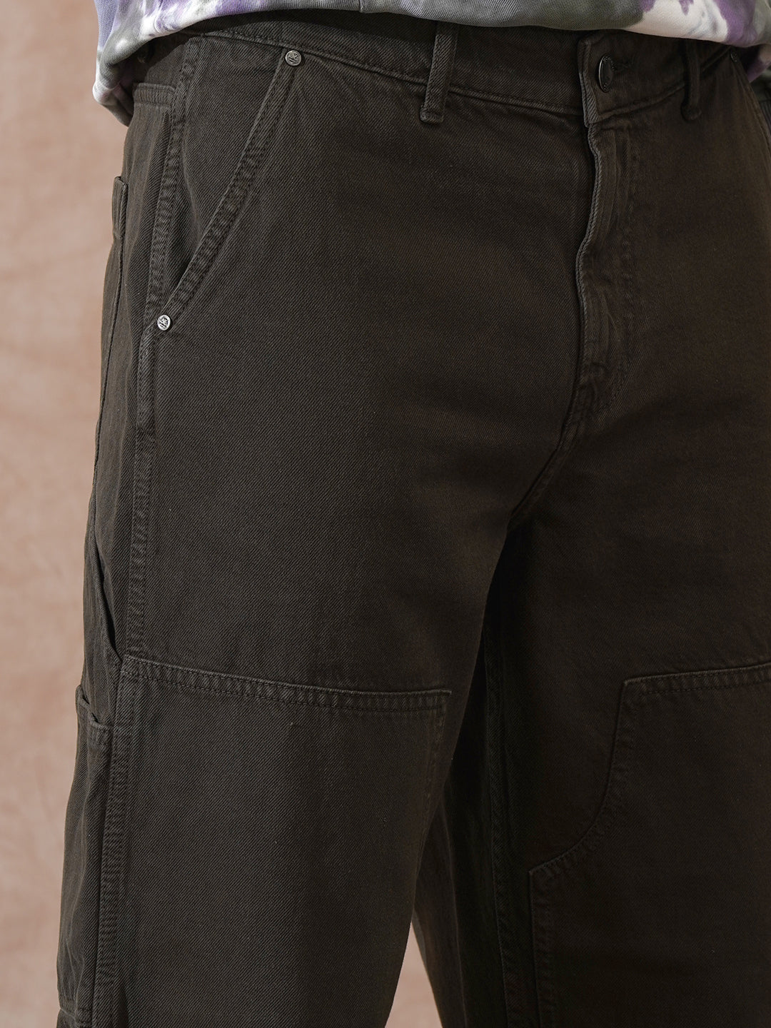 Carpenter Style Loose Fit Trouser | Brown